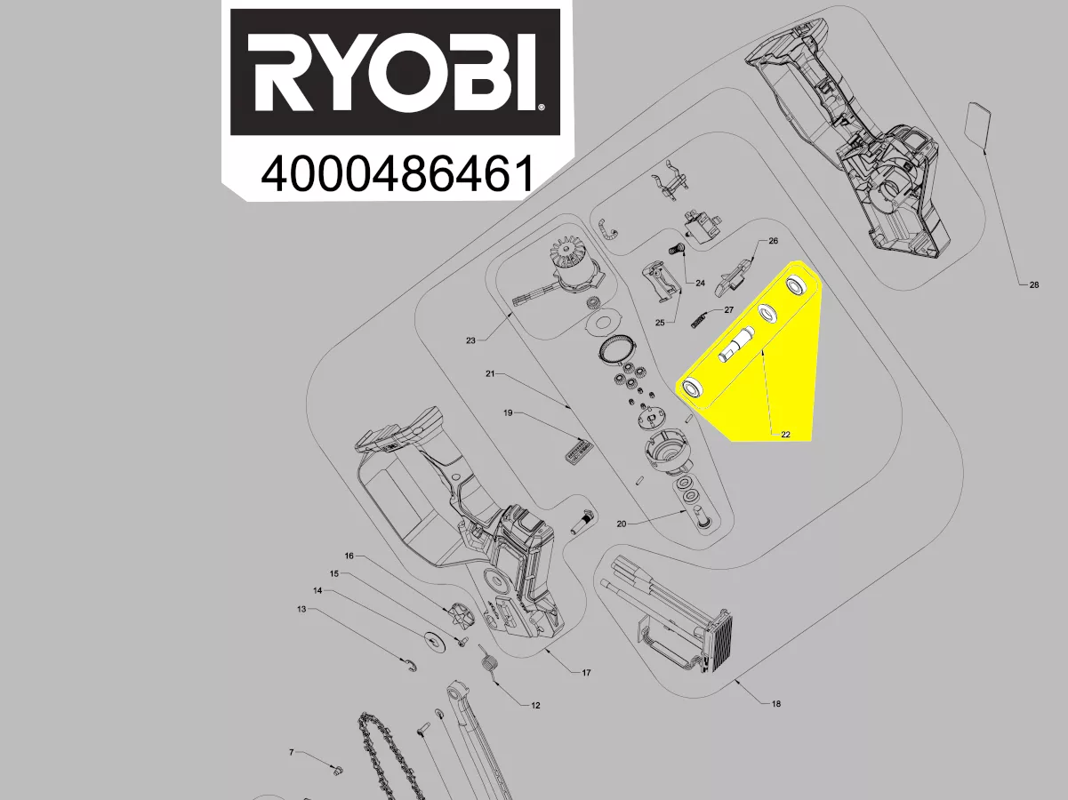 arbre d\'entrainement réf. 5131046808 Ryobi